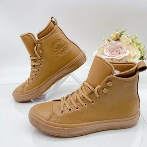Converse Chuck Taylor All Star Hi Top Sneaker Womens 9.5 Burnt Caramel Leather